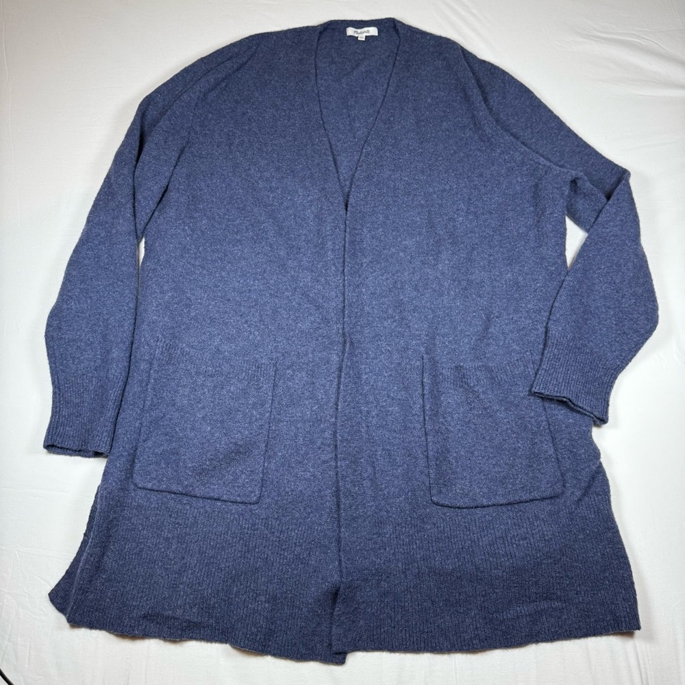 Madewell Wool‎ Alpaca Blue Cardigan